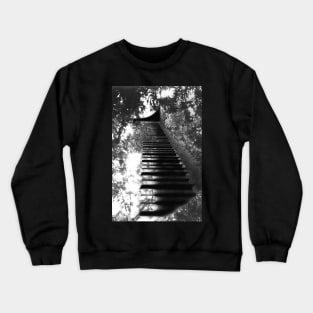 Piano in the Trees (B&W) Crewneck Sweatshirt